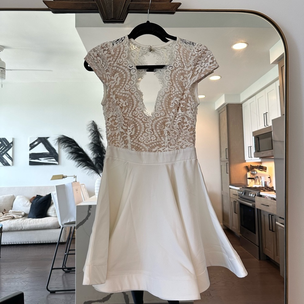 White lace dress
